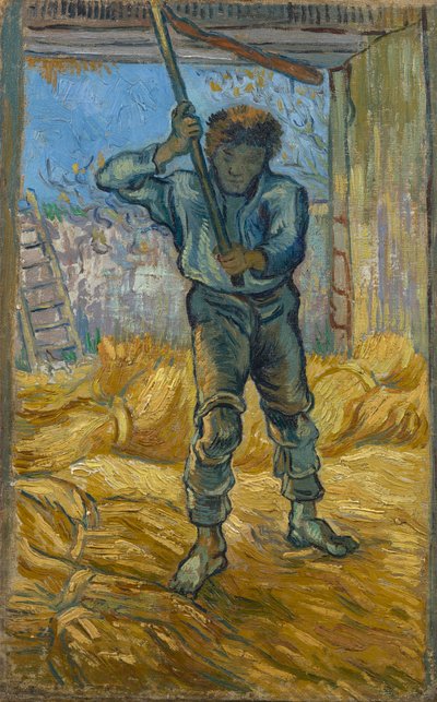 De Dorser (naar Millet) door Vincent van Gogh